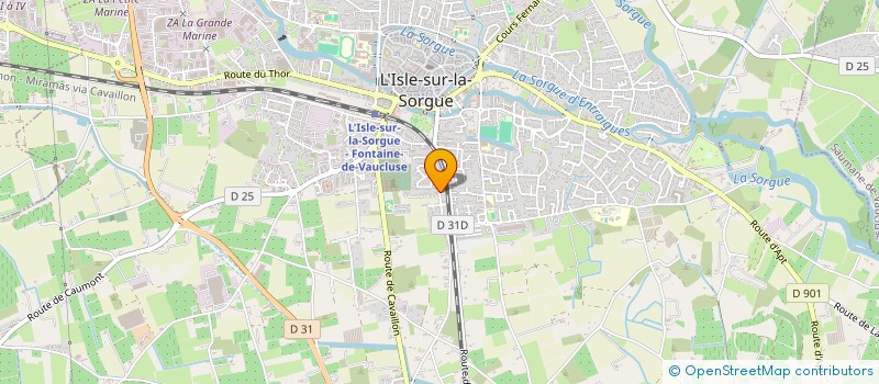 localisation de l'entreprise MADAME MIREILLE DUCLAUX à L'ISLE-SUR-LA-SORGUE