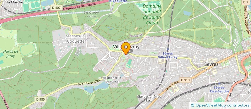 localisation de l'entreprise MADAME MIREILLE DURAND à VILLE-D'AVRAY