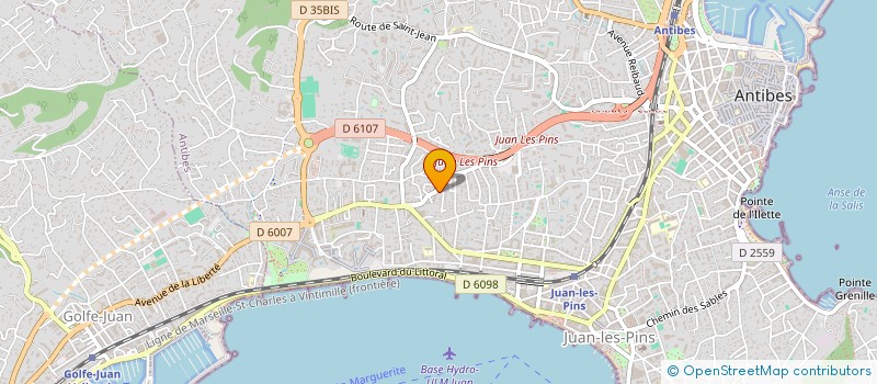 localisation de l'entreprise MADAME MIREILLE ERARD à ANTIBES