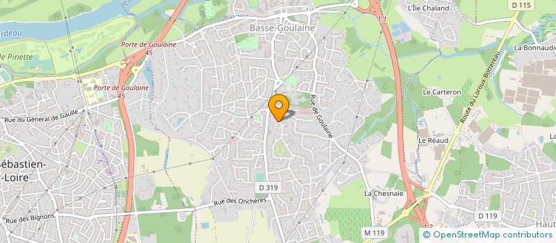 localisation de l'entreprise MADAME MIREILLE ESNAULT à BASSE-GOULAINE