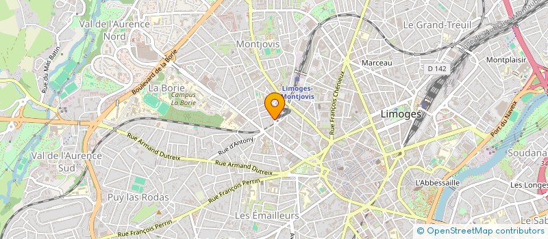 localisation de l'entreprise MADAME MIREILLE ESTEVE à LIMOGES