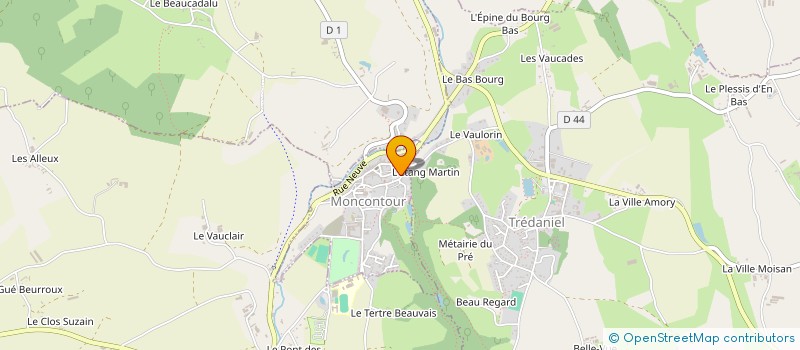 localisation de l'entreprise MADAME MIREILLE ETESSE  MONCONTOUR