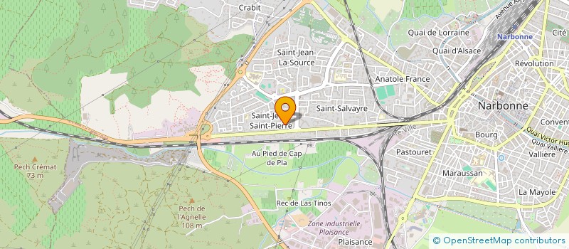 localisation de l'entreprise MADAME MIREILLE FABRE  NARBONNE