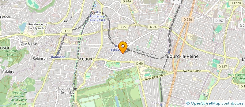 localisation de l'entreprise MADAME MIREILLE FALCONNET à SCEAUX