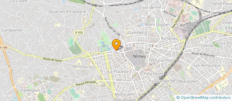localisation de l'entreprise MADAME MIREILLE FAURE à NIMES