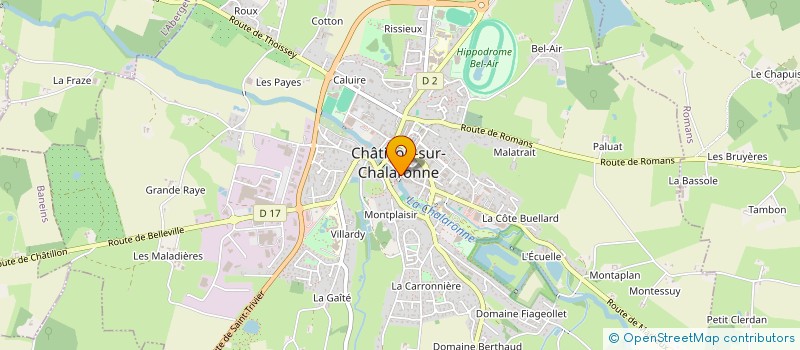 localisation de l'entreprise MADAME MIREILLE FELIX à CHATILLON-SUR-CHALARONNE