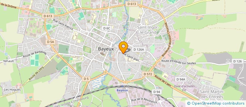 localisation de l'entreprise MADAME MIREILLE FONTAINE  BAYEUX