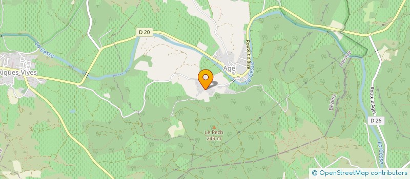 localisation de l'entreprise MADAME MIREILLE FORNENGO  AGEL