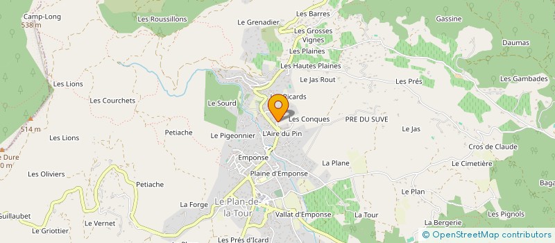 localisation de l'entreprise MADAME MIREILLE FRANCO  LE PLAN-DE-LA-TOUR