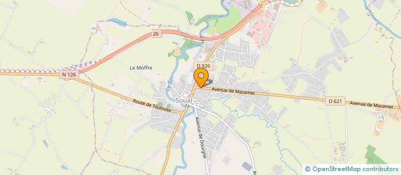 localisation de l'entreprise MADAME MIREILLE GALINIER  SOUAL