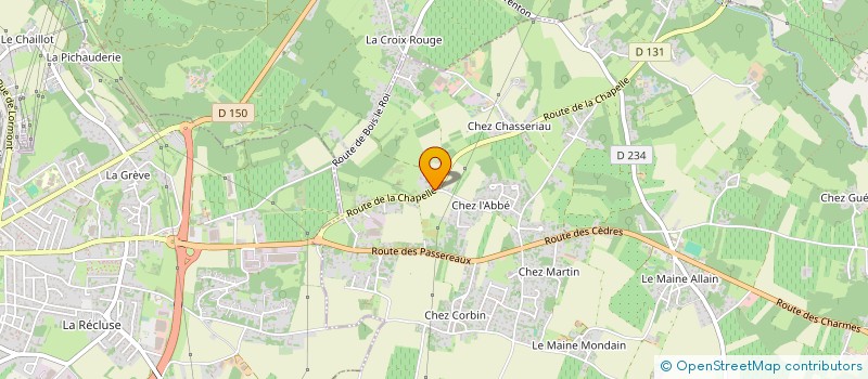 localisation de l'entreprise MADAME MIREILLE GARETIER à CHANIERS