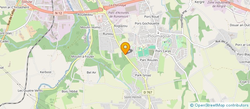 localisation de l'entreprise MADAME MIREILLE GAUDIN à PLOUMAGOAR
