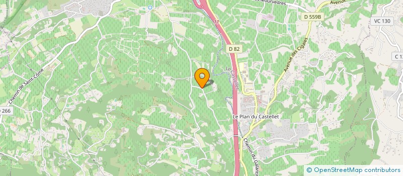 localisation de l'entreprise MADAME MIREILLE GAUSSEN à LA CADIERE-D'AZUR