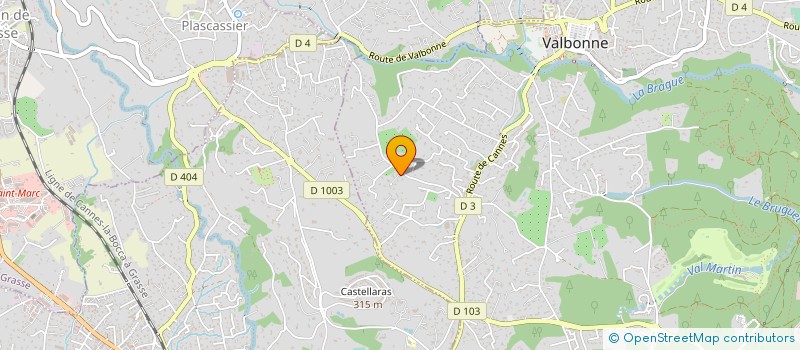 localisation de l'entreprise MADAME MIREILLE GAUTHIER  VALBONNE