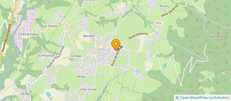 localisation de l'entreprise MADAME MIREILLE GERLIER  VILLAZ