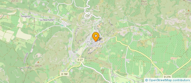 localisation de l'entreprise MADAME MIREILLE GIRARD  LES BAUX-DE-PROVENCE