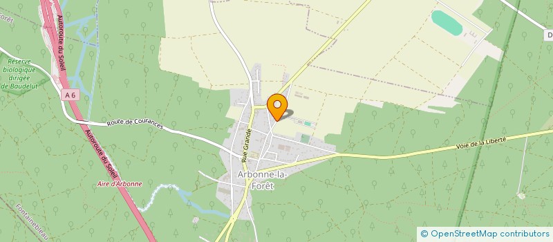 localisation de l'entreprise MADAME MIREILLE GIRARD  ARBONNE-LA-FORET