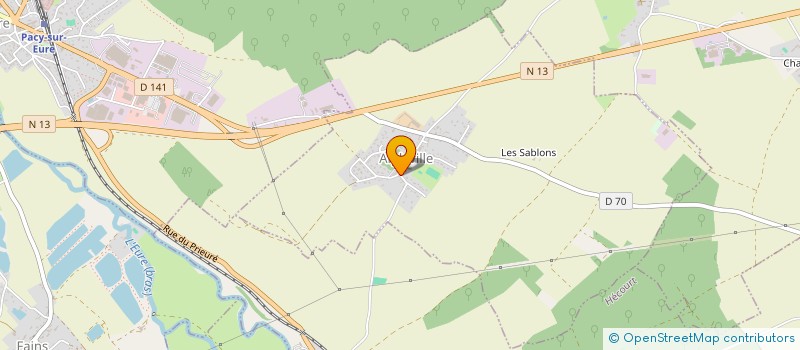 localisation de l'entreprise MADAME MIREILLE GIRARD  AIGLEVILLE