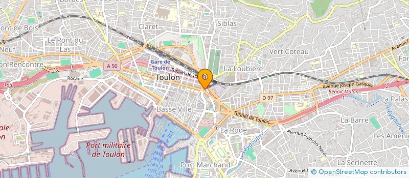 localisation de l'entreprise MADAME MIREILLE GONGET  TOULON