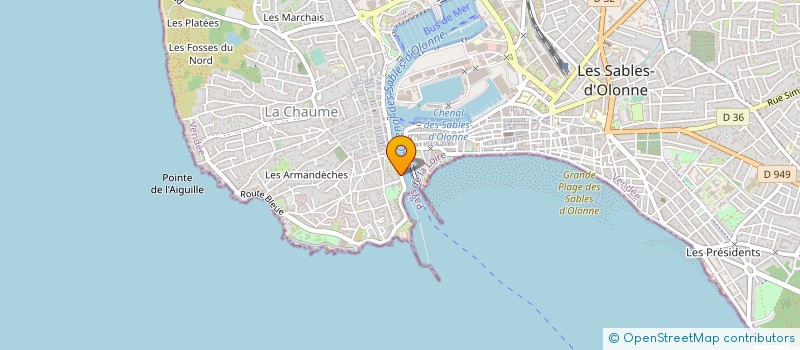 localisation de l'entreprise MADAME MIREILLE GOUMON à LES SABLES D'OLONNE