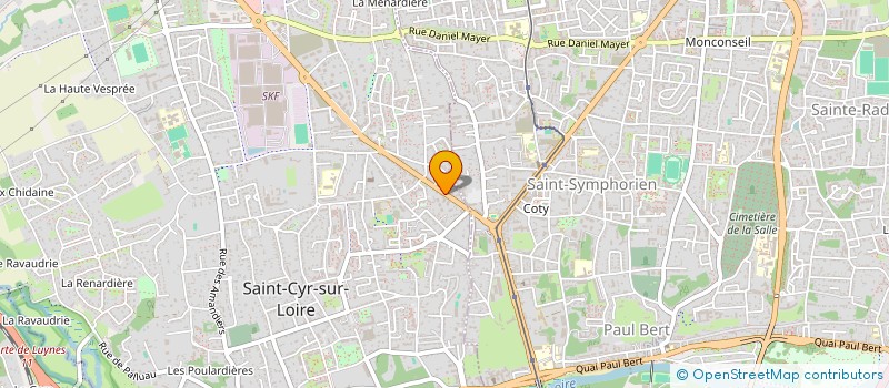 localisation de l'entreprise MADAME MIREILLE GRANDON  SAINT-CYR-SUR-LOIRE