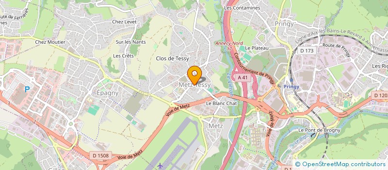 localisation de l'entreprise MADAME MIREILLE GUERDENER  EPAGNY METZ-TESSY