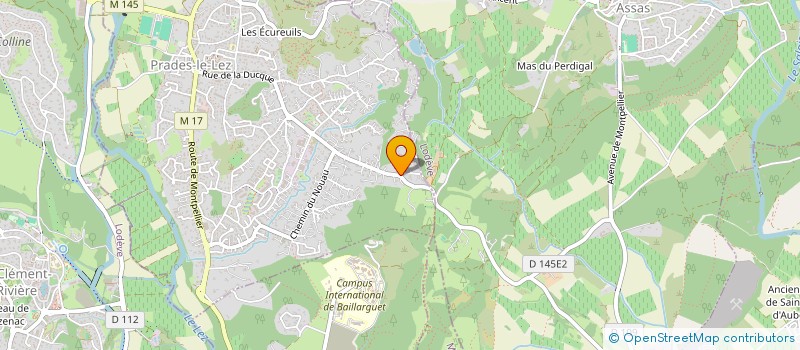 localisation de l'entreprise MADAME MIREILLE GUIEYSSE à PRADES-LE-LEZ
