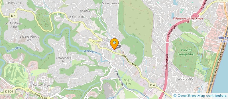 localisation de l'entreprise MADAME MIREILLE GUILLAUME  BIOT