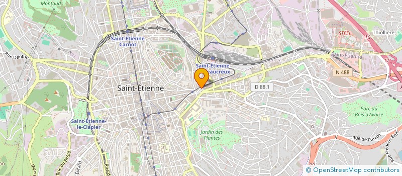 localisation de l'entreprise MADAME MIREILLE GUILLOT à SAINT-ETIENNE
