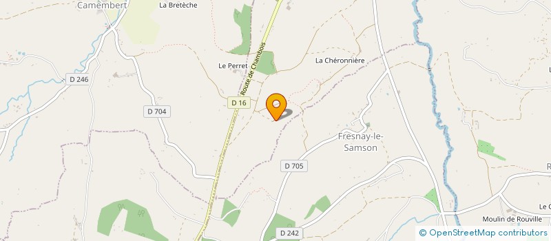 localisation de l'entreprise MADAME MIREILLE HAINAUT à SAP-EN-AUGE