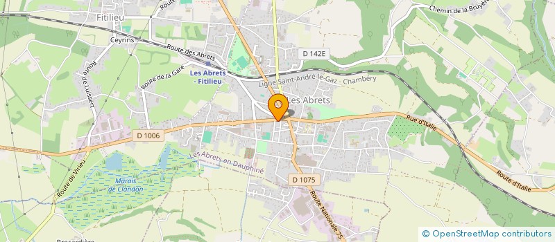 localisation de l'entreprise MADAME MIREILLE HEINRICI  LES ABRETS-EN-DAUPHINE