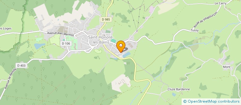 localisation de l'entreprise MADAME MIREILLE HENDRICKS à SAINT-HONORE-LES-BAINS