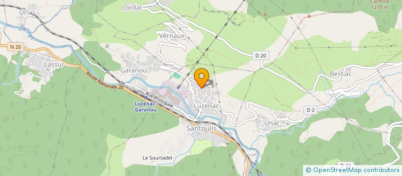 localisation de l'entreprise MADAME MIREILLE HENRI à LUZENAC