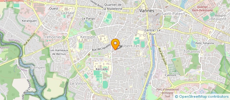 localisation de l'entreprise MADAME MIREILLE HERCOUET à VANNES