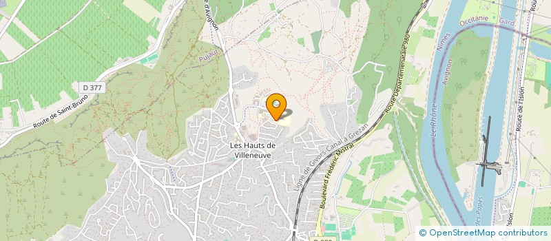 localisation de l'entreprise MADAME MIREILLE HOUVER  VILLENEUVE-LES-AVIGNON