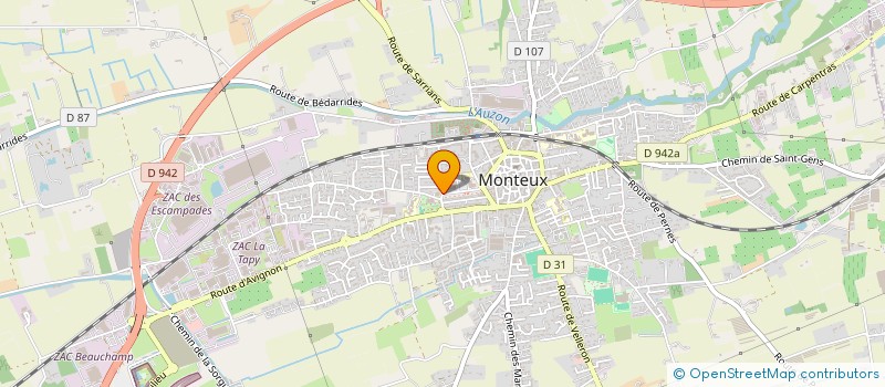 localisation de l'entreprise MADAME MIREILLE JEAN  MONTEUX