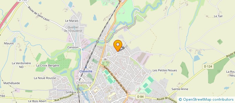 localisation de l'entreprise MADAME MIREILLE JEROBABEL  CHEMILLE-EN-ANJOU