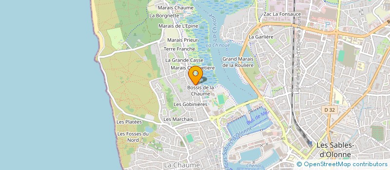 localisation de l'entreprise MADAME MIREILLE JOLLY à LES SABLES D'OLONNE
