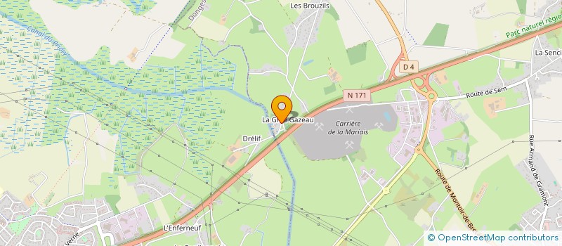 localisation de l'entreprise MADAME MIREILLE JOURDAIN  DONGES