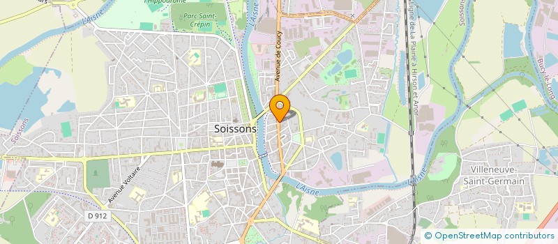 localisation de l'entreprise MADAME MIREILLE JOURNOUD à SOISSONS