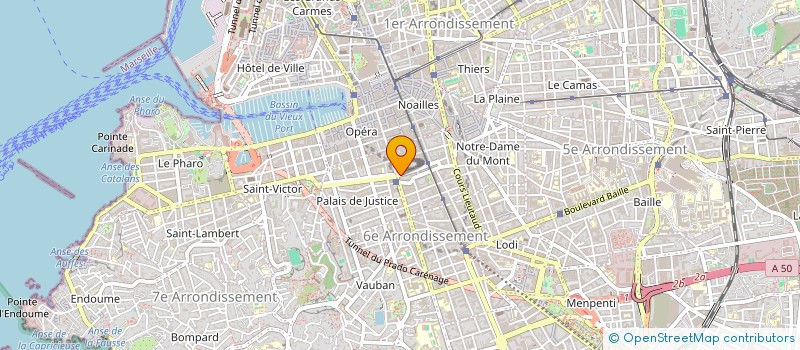 localisation de l'entreprise MADAME MIREILLE JUGY  MARSEILLE