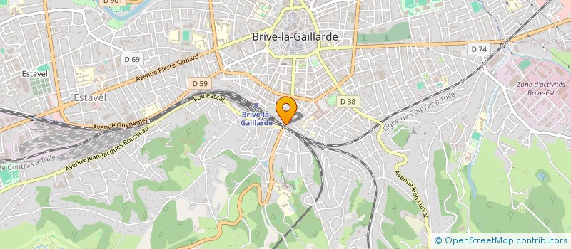 localisation de l'entreprise MADAME MIREILLE KERDREUX  BRIVE-LA-GAILLARDE