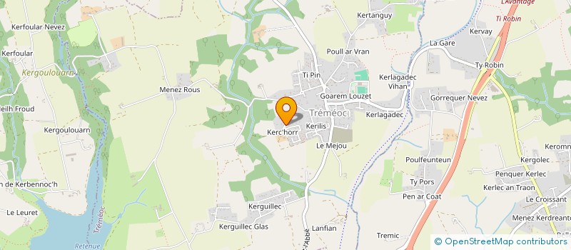 localisation de l'entreprise MADAME MIREILLE KERMARREC  TREMEOC