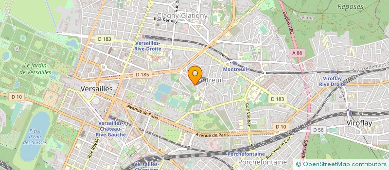 localisation de l'entreprise MADAME MIREILLE KONGUEP à VERSAILLES