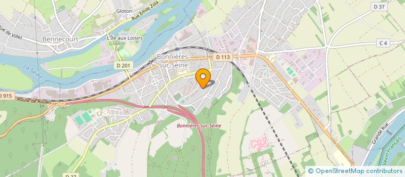 localisation de l'entreprise MADAME MIREILLE KONTCHOU  BONNIERES-SUR-SEINE