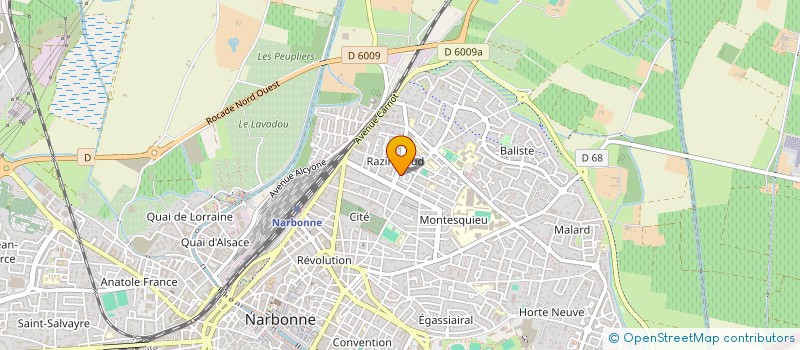 localisation de l'entreprise MADAME MIREILLE LABREIGNE à NARBONNE