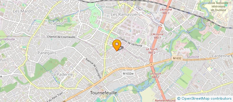 localisation de l'entreprise MADAME MIREILLE LABRUQUERE à TOURNEFEUILLE