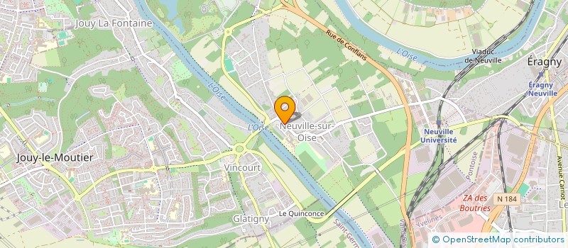 localisation de l'entreprise MADAME MIREILLE LADAME  NEUVILLE-SUR-OISE