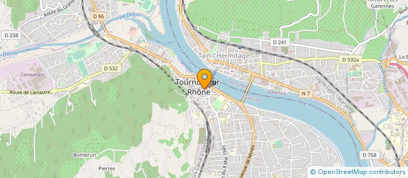 localisation de l'entreprise MADAME MIREILLE LAFAURY à TOURNON-SUR-RHONE