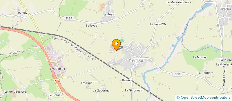 localisation de l'entreprise MADAME MIREILLE LAFRANCHE  TREMEUR